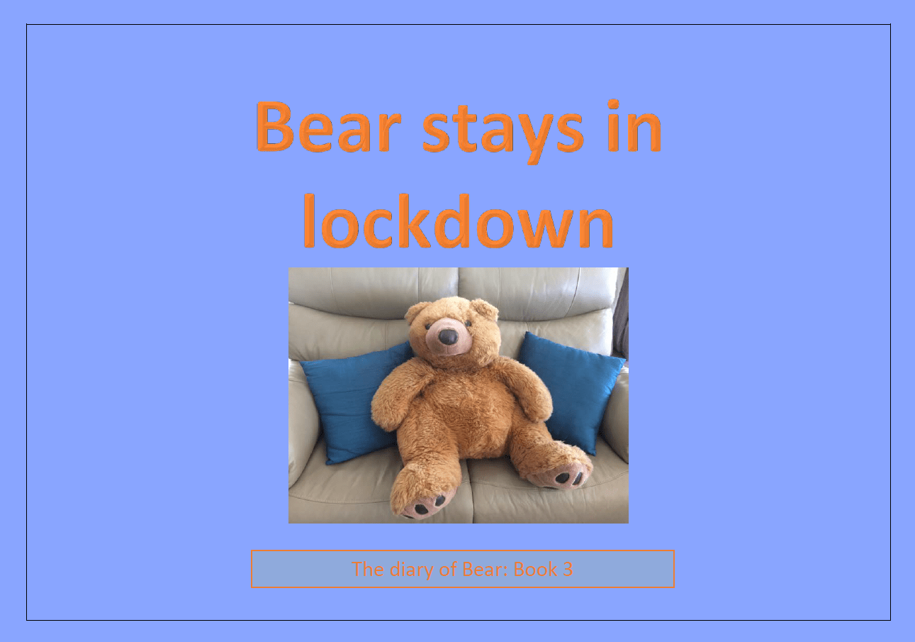 Bear stays in lockdown book cover