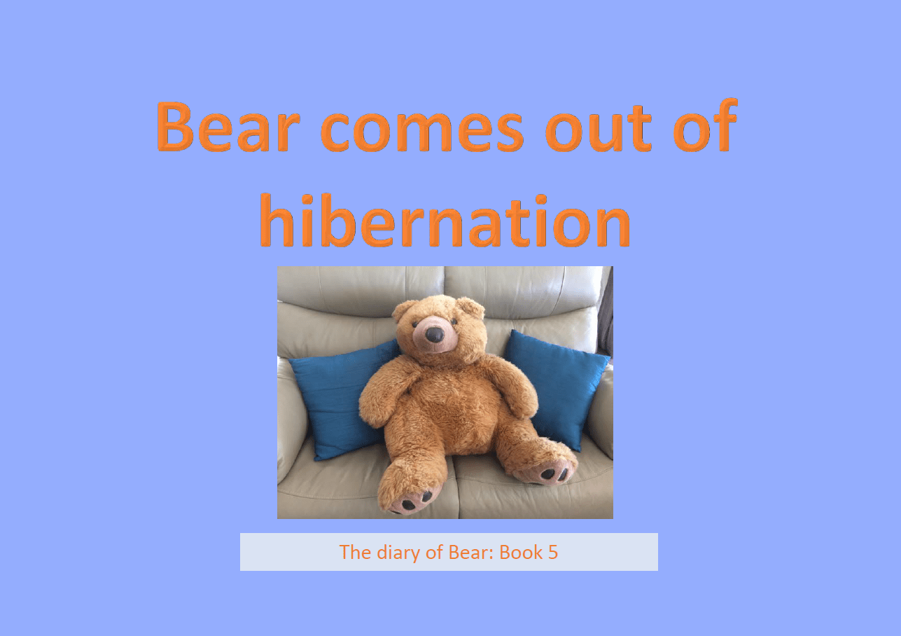 Bear comes out of hibernation